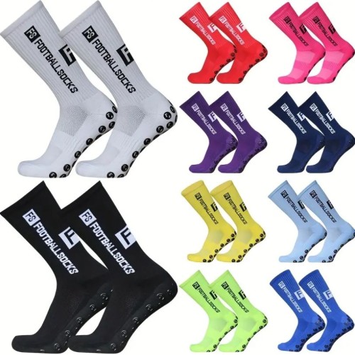 Chaussettes Antidérapantes Football Socks Blanche